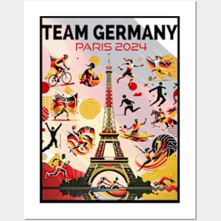 Team Germany - Paris 2024 Posters and Art